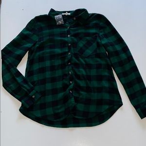 Green and black flannel